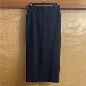 NWOT Nordstrom Black Front Slit Pencil Skirt Size XS